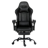 Artiss 2 Point Massage Gaming Office Chair Footrest Black