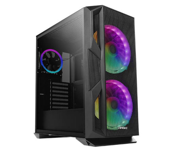 ANTEC NX800 E-ATX, ATX 2x 20CM ARGB Fans, 1x120CM ARGB Rear, Tempered Glass Side, Built-in LED Controller. Mesh Front. gaming case