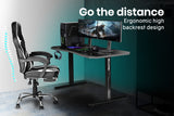 OVERDRIVE Gaming Desk 139cm PC Table Setup Computer Carbon Fiber Style Black