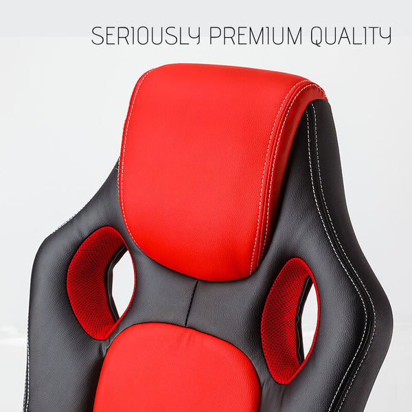 OVERDRIVE Racing Office Chair - Seat Executive Computer Gaming PU Leather Deluxe