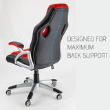 OVERDRIVE Racing Office Chair - Seat Executive Computer Gaming PU Leather Deluxe