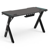 EKKIO RGB Gaming Desk Y Shape Black 140cm EK-GD-102-AL