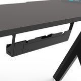 EKKIO RGB Gaming Desk Y Shape Black 140cm EK-GD-102-AL