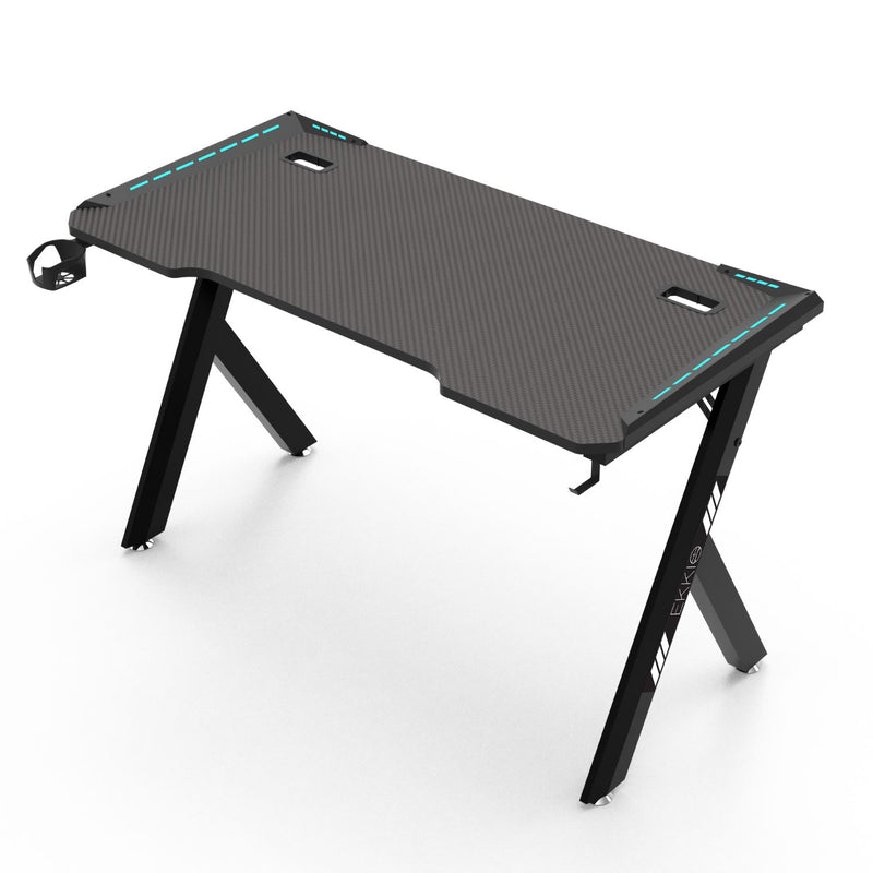 EKKIO RGB Gaming Desk Y Shape Black 140cm EK-GD-102-AL