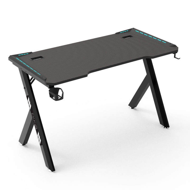 EKKIO RGB Gaming Desk Y Shape Black 140cm EK-GD-102-AL