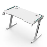 EKKIO RGB Gaming Desk Z Shape White 140cm EK-GD-109-AL