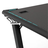 EKKIO RGB Gaming Desk Z Shape Black 100cm EK-GD-105-AL