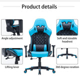 Gaming Chair Ergonomic Racing chair 165° Reclining Gaming Seat 3D Armrest Footrest Purple Black