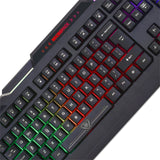 Rainbow Backlit Gaming Keyboard 19 Game Anti Ghosting Keys USB 2.0 Interface AU