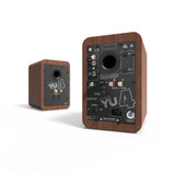 Kanto YU4 140W Powered Bookshelf Speakers with Bluetooth® and Phono Preamp - Pair, Walnut